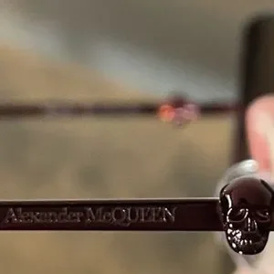 Alexander McQueen $980 Skull Square Framed Burgundy Sunglasses Dust Bag NWT Alexander McQueen | Accessories | Alexander Mcqueen 98 Skull  main image 3